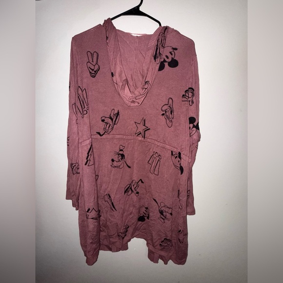 Torrid Disney Mickey and Friends Cinch Waist Hooded Cardigan - Picture 7 of 7